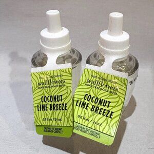 Bath Body Works White Barn Wallflower Coconut Lime Breeze Refill Bulbs Set of 2